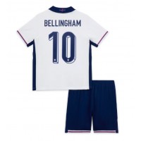 Camiseta Inglaterra Jude Bellingham #10 Primera Equipación Replica Eurocopa 2024 para niños mangas cortas (+ Pantalones cortos)